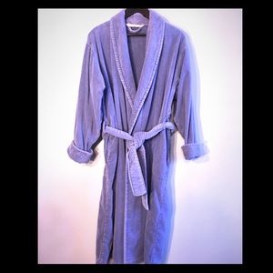 VS Terry Cloth Bath Robe Purple w/ Belt & Pockets